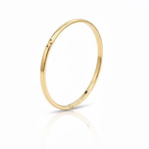 Bangle Almendra M Bañado En Oro